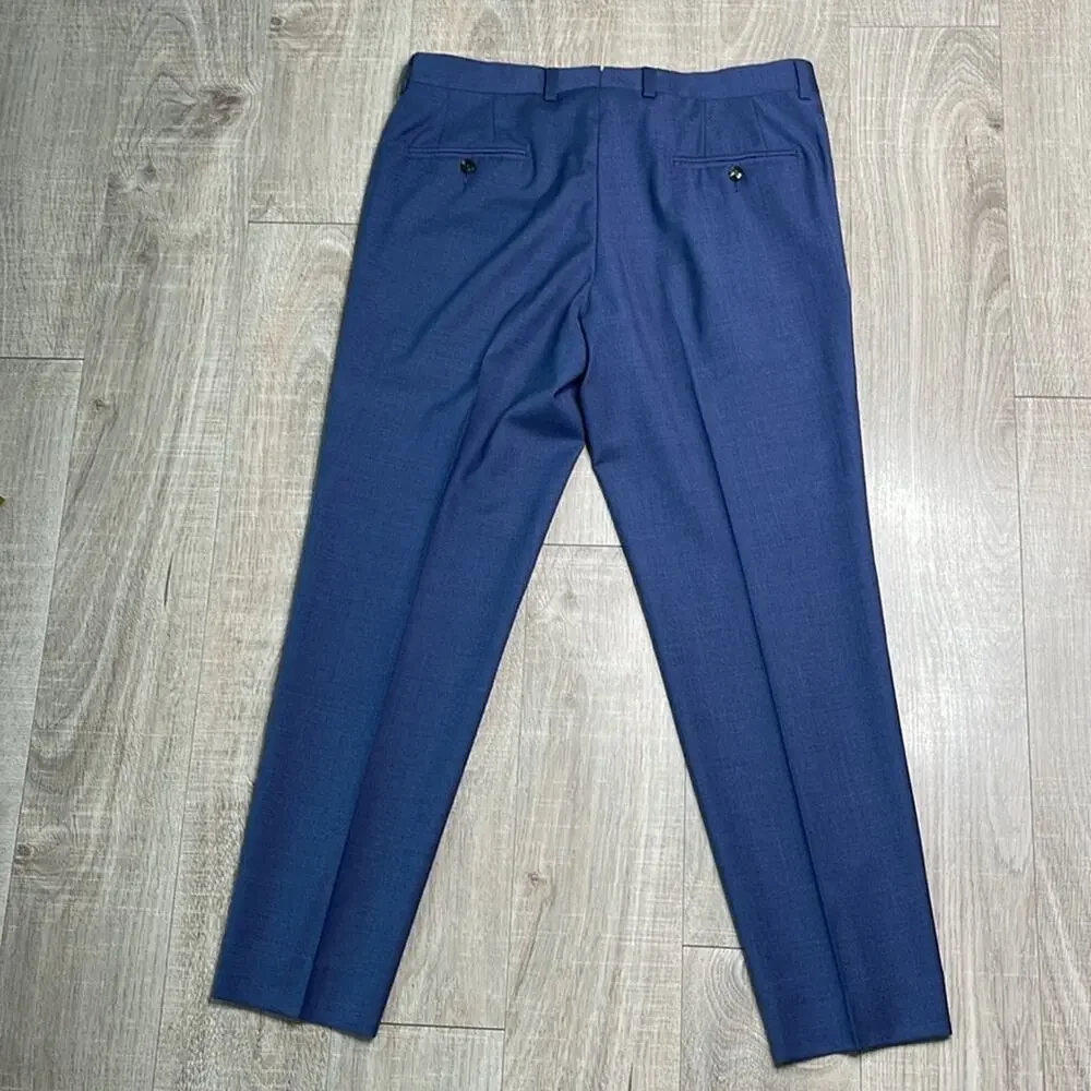 TED BAKER LONDON Blue Wool Jerome Pant Trouser Slacks Dress Pants Men’s - Picture 8 of 8